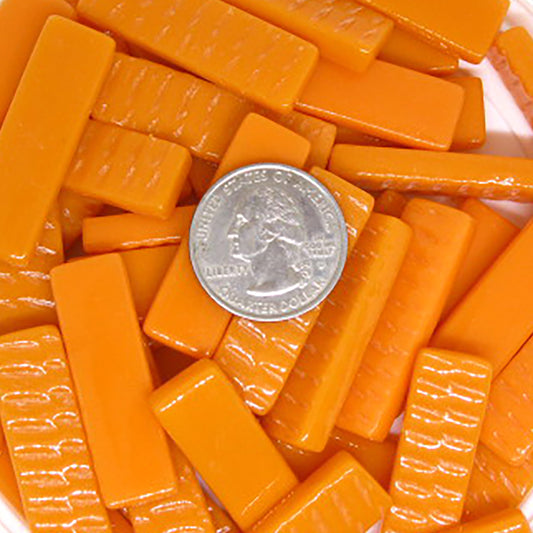 5104-g - Tangerine Rectangles - Glossy, KismetRectangle tile - Kismet Mosaic - mosaic supplies