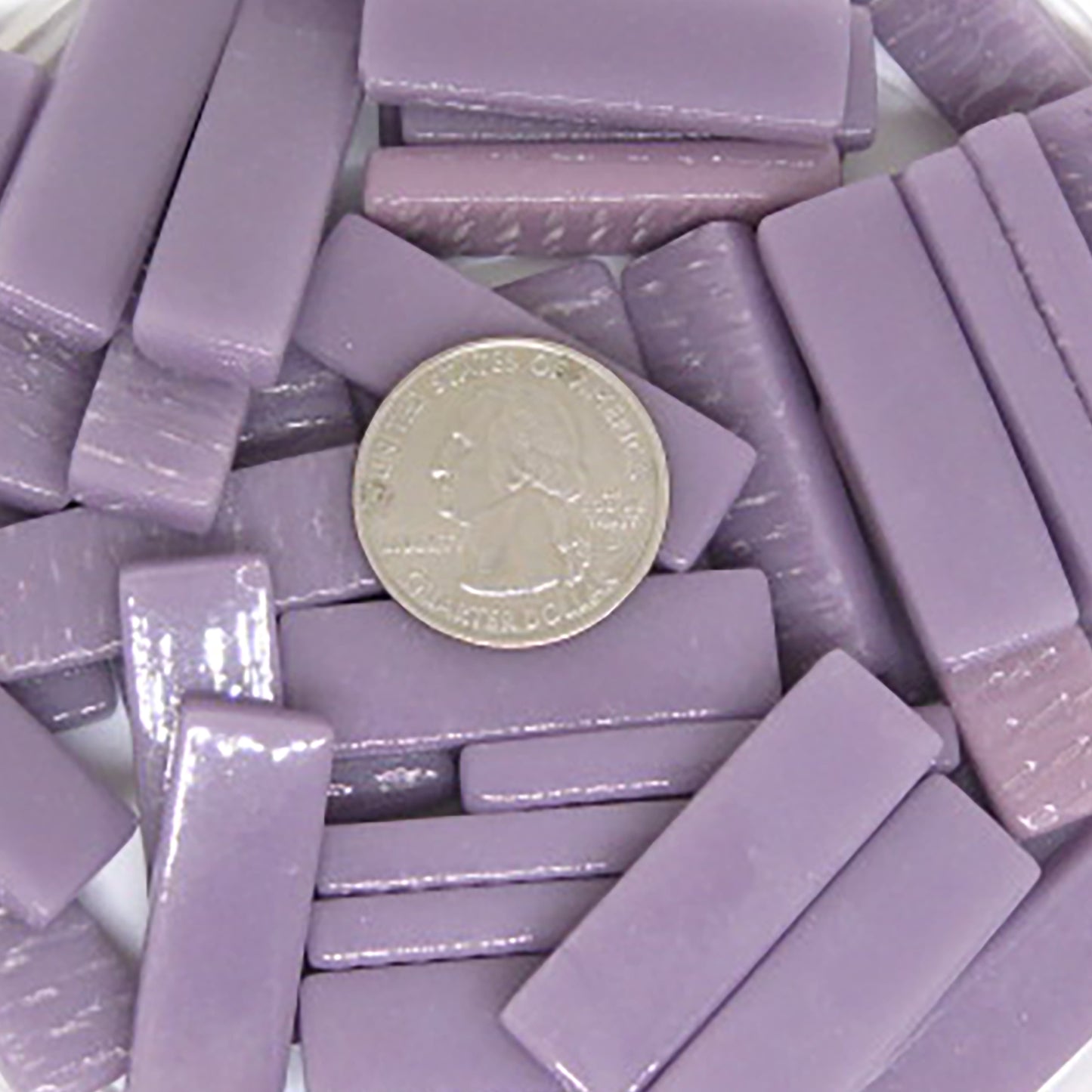 553-g - Lavender rectangle - Glossy, KismetRectangle tile - Kismet Mosaic - mosaic supplies