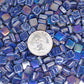 71-i Indigo Blue, 8mm - Blues & Purples tile - Kismet Mosaic - mosaic supplies