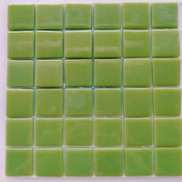 sheeted tile, green, glass, 25mm square