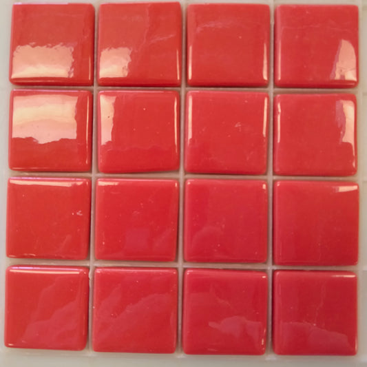 25mm/1" square tiles, recycled glass, gloss finish, sheeted glass tile for installation