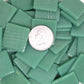 815-g Teal Green, 25mm - recycled glass tile - Kismet Mosaic - mosaic supplies