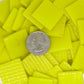 828-g Yellow Gloss 25mm - recycled glass tile - Kismet Mosaic - mosaic supplies