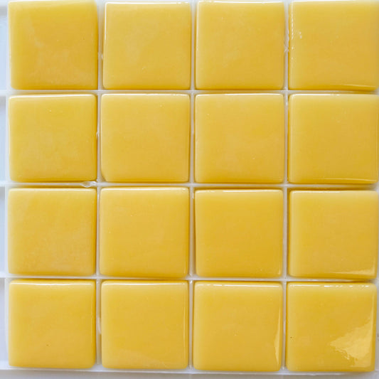 25mm/1" square tiles, recycled glass, gloss finish, sheeted glass tile for installation