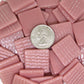 835-g Light Rose Gloss 25mm - recycled glass tile - Kismet Mosaic - mosaic supplies