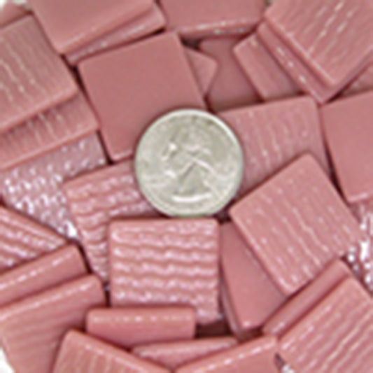 835-g Light Rose Gloss 25mm - recycled glass tile - Kismet Mosaic - mosaic supplies