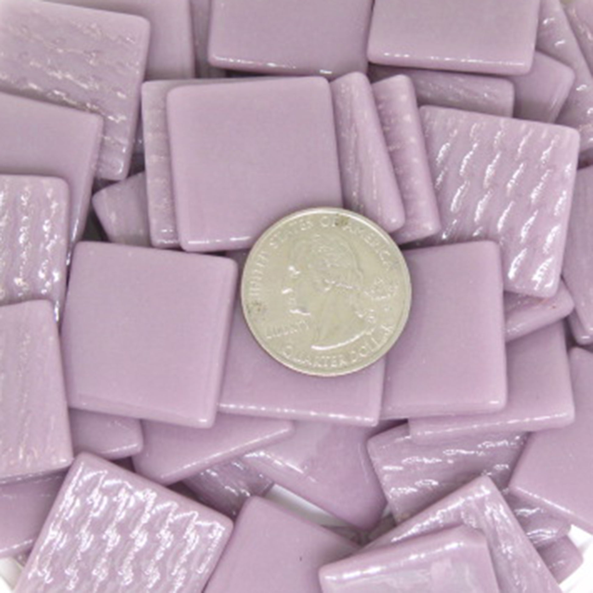 853-g Lavender Gloss 25mm - recycled glass tile - Kismet Mosaic - mosaic supplies