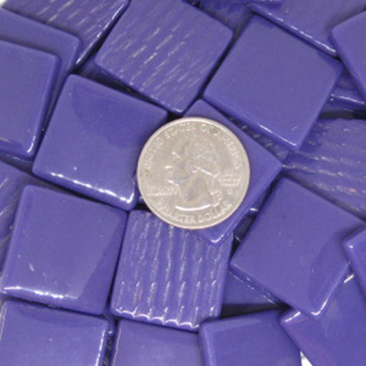885-g Purple Gloss 25mm - recycled glass tile - Kismet Mosaic - mosaic supplies