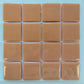 25mm/1" square tiles, recycled glass, gloss finish, sheeted glass tile for installation