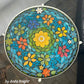 Circle 17" Tabletop Mosaic Round Backer for 17-1/2" Ikea Base, 1/2" thick