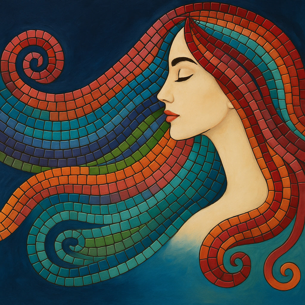 Beauty with Pattern 14"x14"
