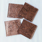 Bronze vanGogh glass, 2" cuts, 16 square inches per package