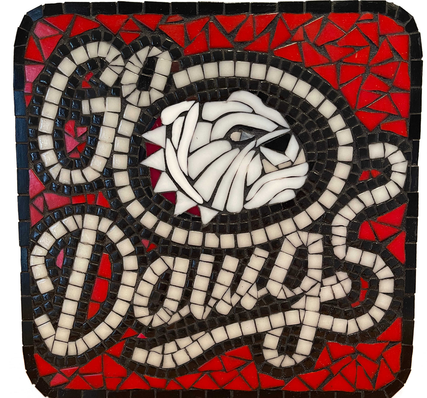 Georgia Bulldogs Go Dawgs 12"x12" (pre-drilled for hanging kit)