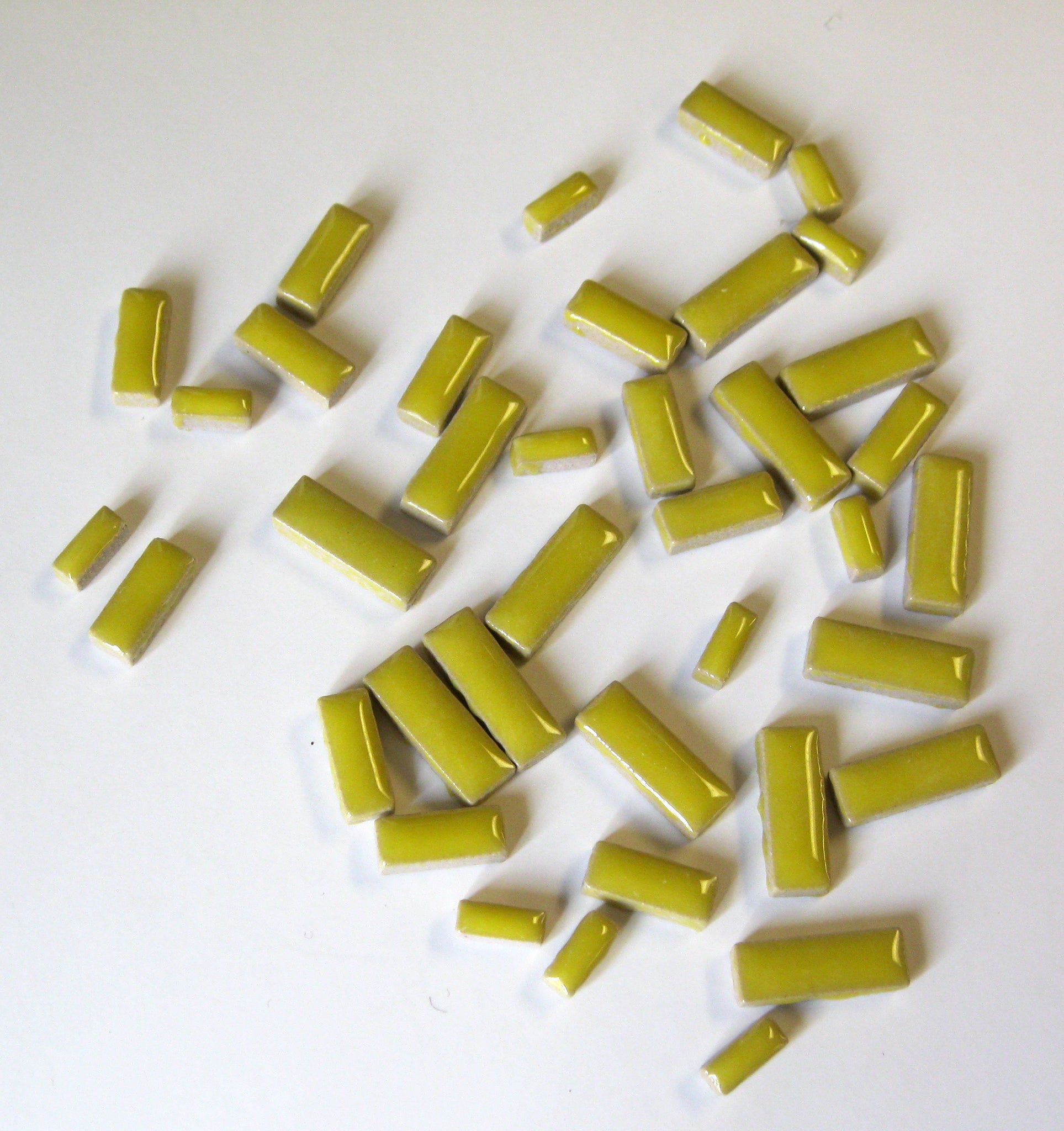c-Sunshine Rectangles 1oz, CeramicRectangles tile - Kismet Mosaic - mosaic supplies