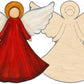 Angel Multi-Art Shape with Pattern & Hanger (wood)