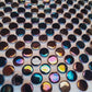 Iridized Black Penny Rounds