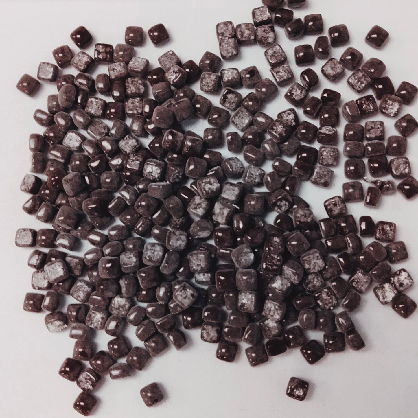 MM100g MicroMosaicTiles - Dark Chocolate Gloss