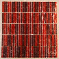 Red Mix Mirror - Slivers--Sheeted Tile