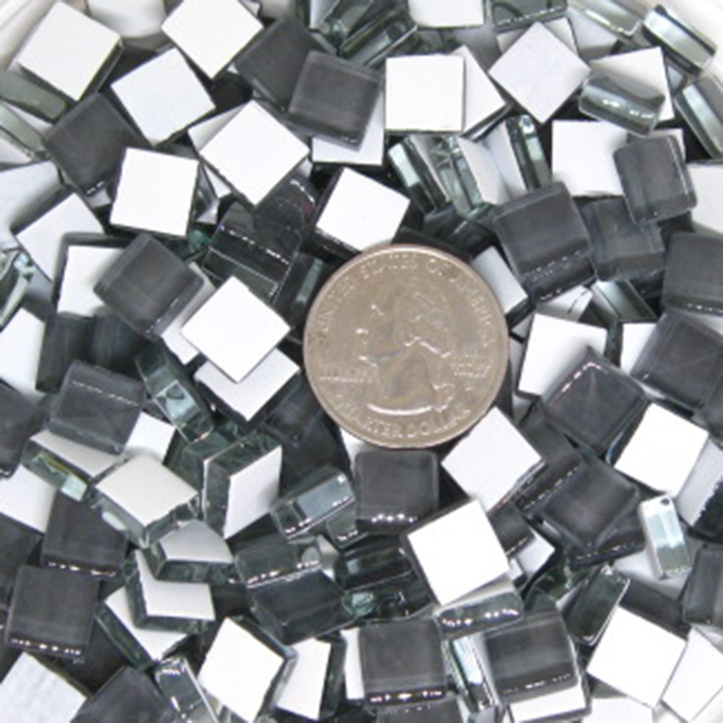 k105 - Manatee, Krystal 10mm tile - Kismet Mosaic - mosaic supplies