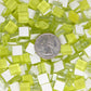 k110 - Pastel Yellow, Krystal 10mm tile - Kismet Mosaic - mosaic supplies