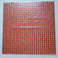 k191 - Red, Krystal 10mm tile - Kismet Mosaic - mosaic supplies