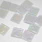 K352 White Krystal Metallic Iridized tile -  20mm - mosaic supplies Pearl