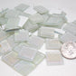 K352 White Krystal Metallic Iridized tile -  20mm - mosaic supplies Pearl
