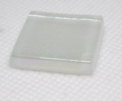 K352 White Krystal Metallic Iridized tile -  20mm - mosaic supplies Pearl