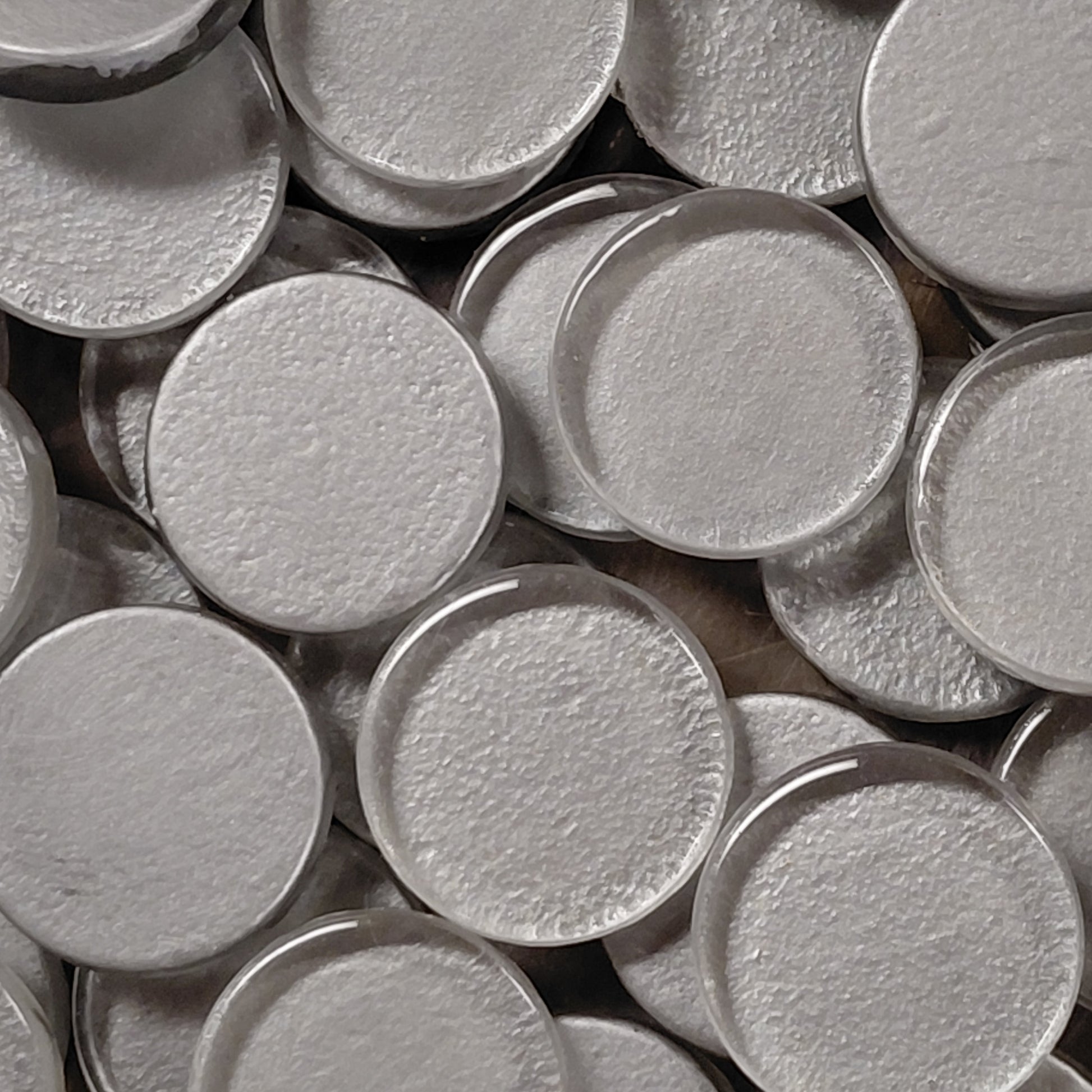Silver glass rounds