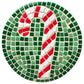 4" Round Ornament Mosaic Backer & Hook (with 1 hole pre-drilled) 1/2" thick
