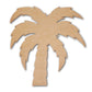 Palm Tree Mosaic Backer 11"x12" (pre-drilled for hangable & stakeable kits)