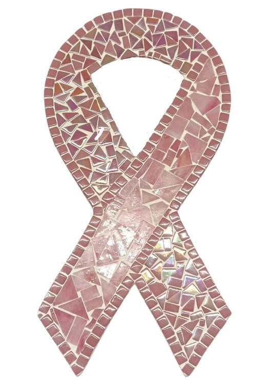 Awareness Ribbon 6" or 12" Mosaic Backer (pre-drilled for hangable & stakeable kits) 1/2"