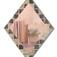 14 Inch Diamond Mirror Acrylic - Silver/Gold/Rose Gold