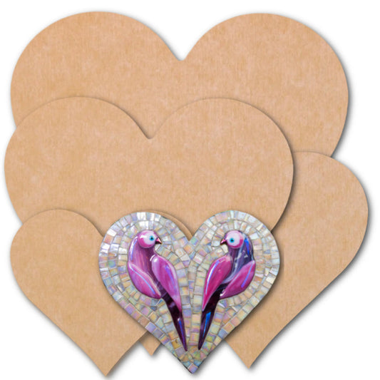 Heart Mosaic Backer (pre-drilled for hangable & stakeable kits)