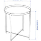 Circle 17" Tabletop Mosaic Round Backer for 17-1/2" for Ikea Base