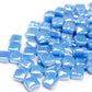 Surf Blue Iridized 8mm Mosaic Tiles