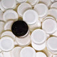 White 23mm Krystal Glass rounds