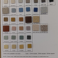 Sample board for porcelain tile colors