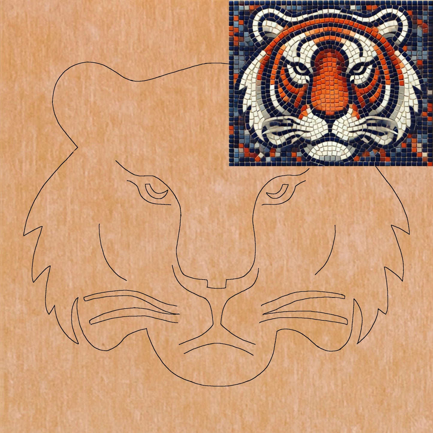 Auburn University 12"x12" (pre-drilled for hanging kit)