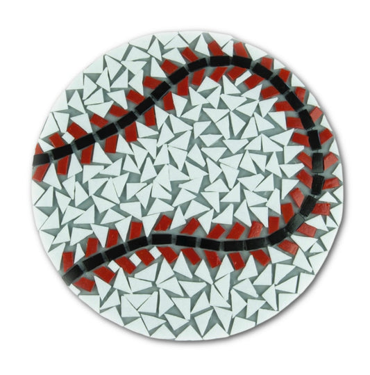 Baseball  12" Mosaic Backer (pre-drilled for hanging kit)