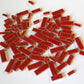 red ceramic rectangles 2 oz