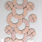 2 oz cc-blush curves, Ceramic curves tile - Kismet Mosaic - mosaic supplies 