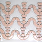 4 oz cc-blush curves, Ceramic curves tile - Kismet Mosaic - mosaic supplies 