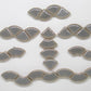 1 oz cc-gray curves, Ceramic curves tile - Kismet Mosaic - mosaic supplies 