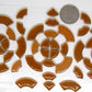2 oz cc-tan curves, Ceramic curves tile - Kismet Mosaic - mosaic supplies 