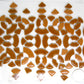 4 oz cc-tan curves, Ceramic curves tile - Kismet Mosaic - mosaic supplies 