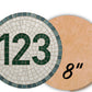 Circle 8" Mosaic Backer (pre-drilled for hangable kit) 1/2" thick