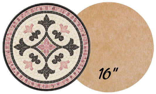 16" Circle Waterproof Mosaic Backer