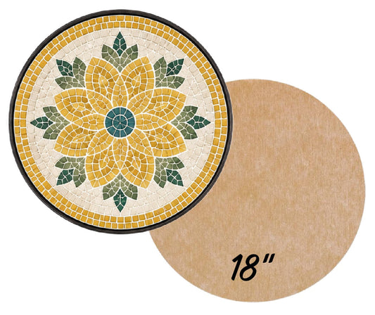 18" Circle Waterproof Mosaic Backer
