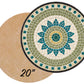 Circle 20" Mosaic Backer 1/2" Thick